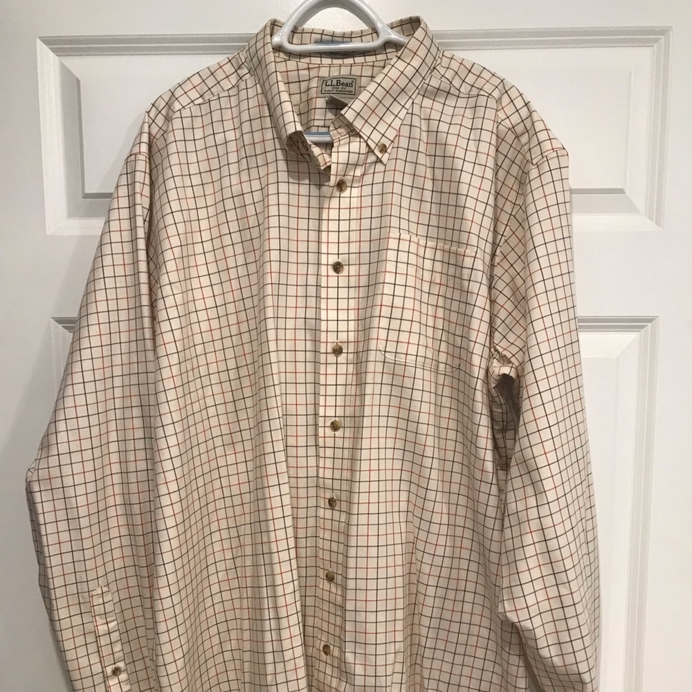 LLBean 2XL Tall Mens Dress Shirt